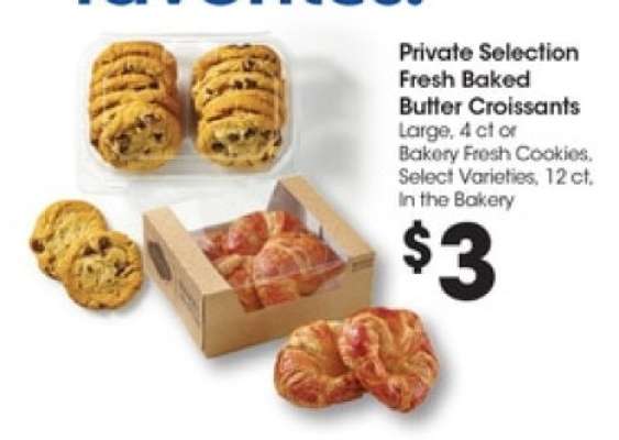 Private Selection Fresh Baked Butter Croissants
