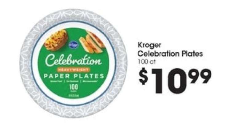 Kroger Celebration Plates