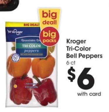 Kroger Tri-Color Bell Peppers