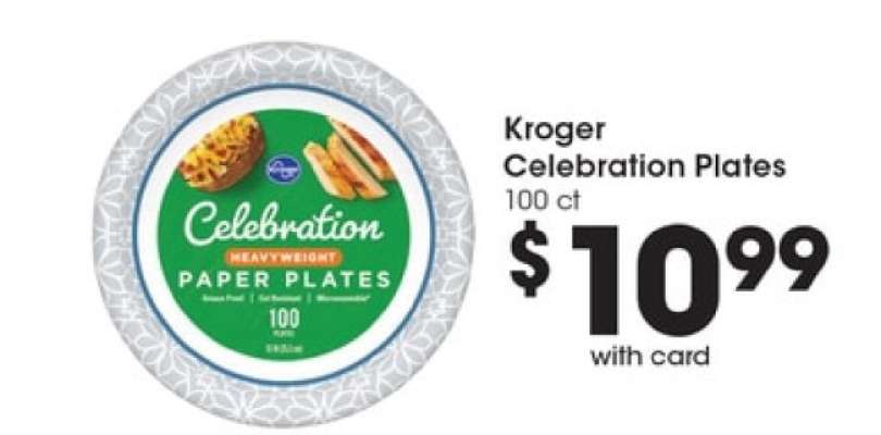 Kroger Celebration Plates