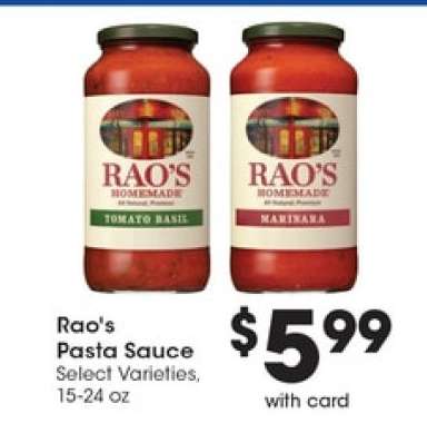 Rao's Pasta Sauce