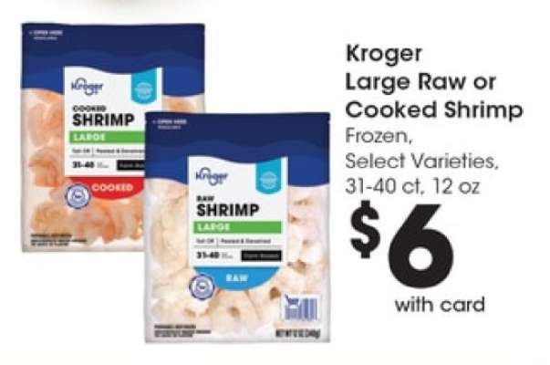 Kroger Large Raw or Cooked Shrimp