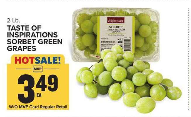 Taste of Inspirations Sorbet Green Grapes
