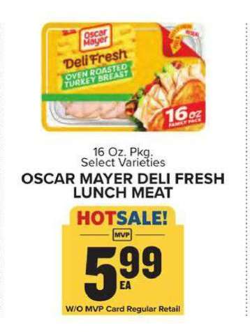 Oscar Mayer Deli Fresh Lunch Meat