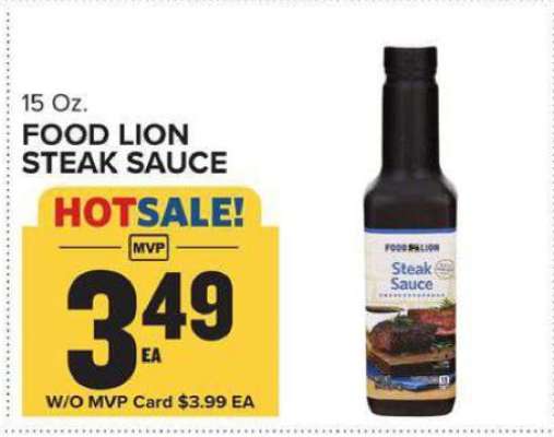 FOOD LION STEAK SAUCE