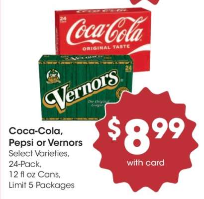 Coca-Cola, Pepsi or Vernors
