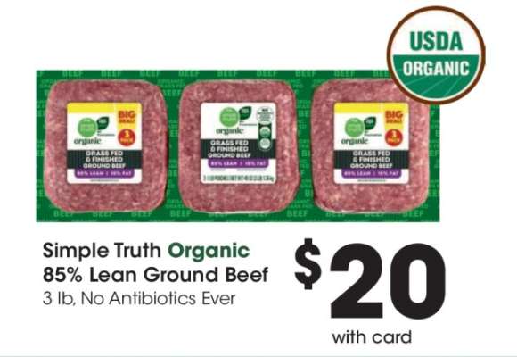 Simple Truth Organic 85% Lean Ground Beef
