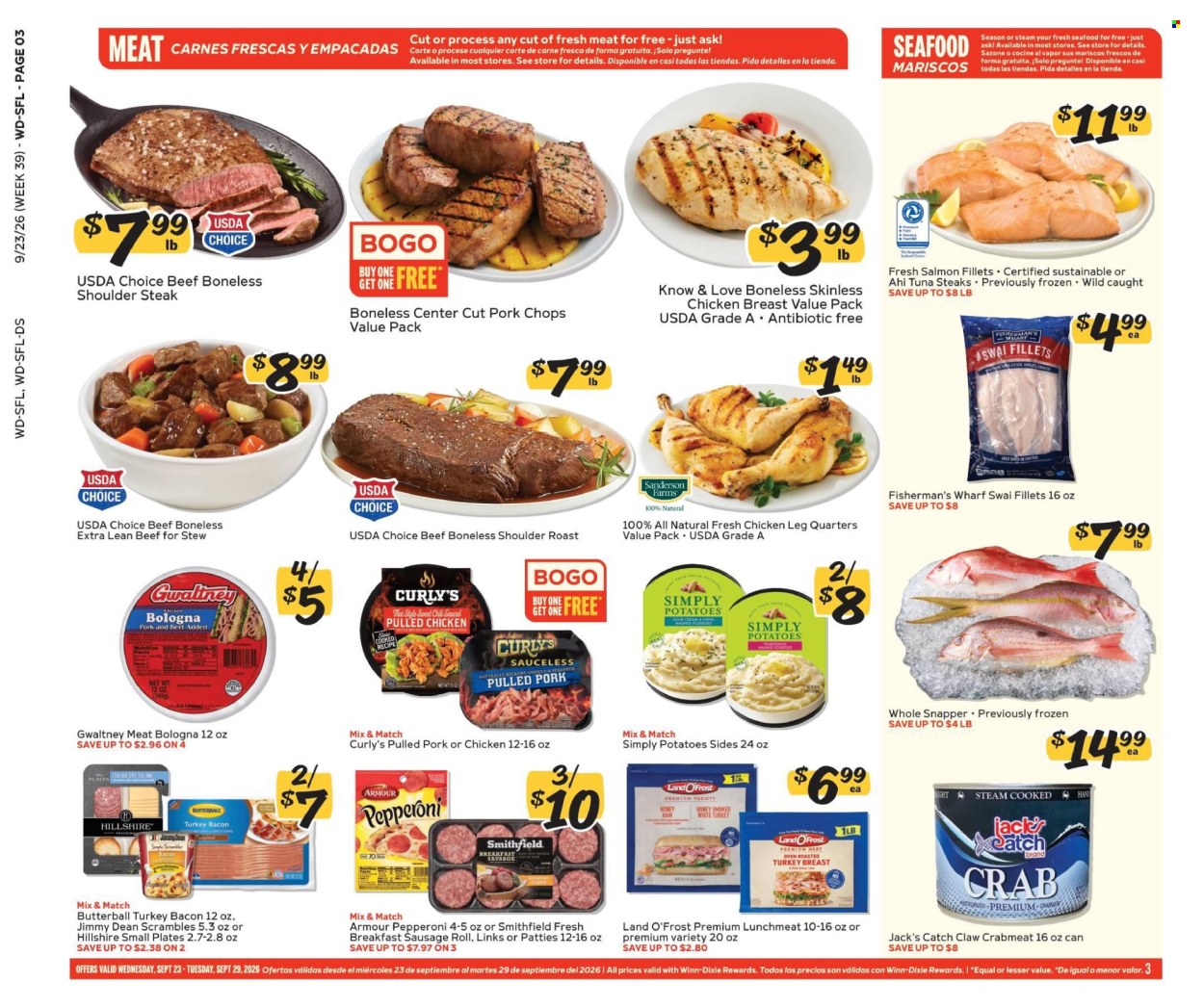 Winn Dixie ad - 09/23/2026 - 09/29/2026. Page 3