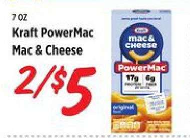 Kraft PowerMac mac & cheese
