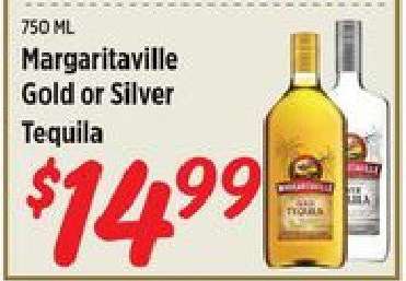 Margaritaville Gold or Silver Tequila
