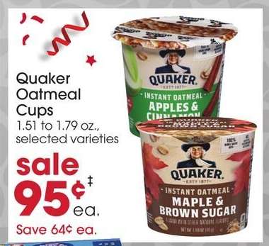 Quaker Oatmeal Cups
