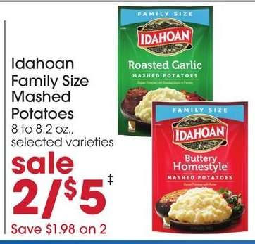 Idahoan Family Size Mashed Potatoes