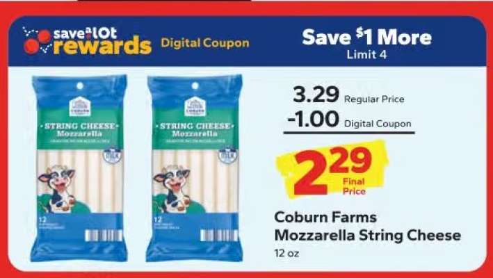 Coburn Farms Mozzarella String Cheese