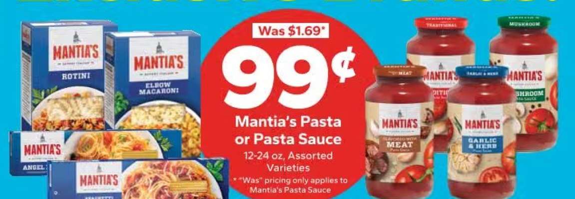Mantia’s Pasta or Pasta Sauce