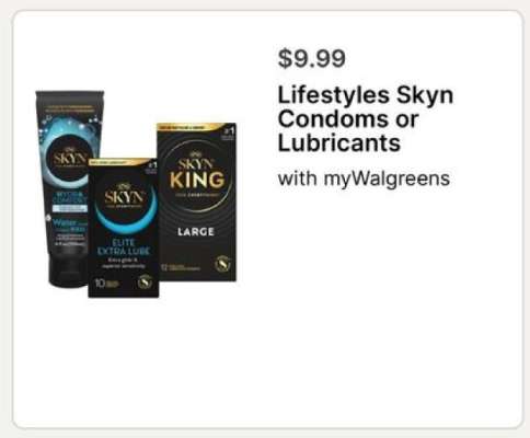 Lifestyles Skyn Condoms or Lubricants
