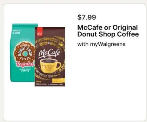 McCafe or Original Donut Shop Coffee