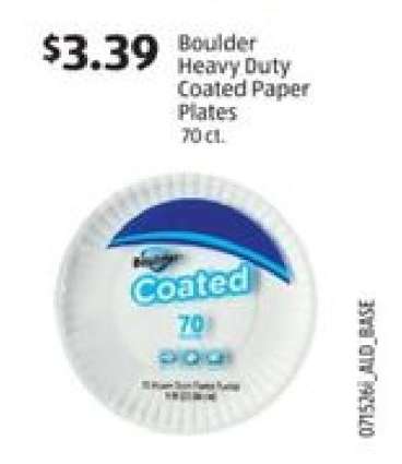Boulder Heavy Duty Coated Paper Plates