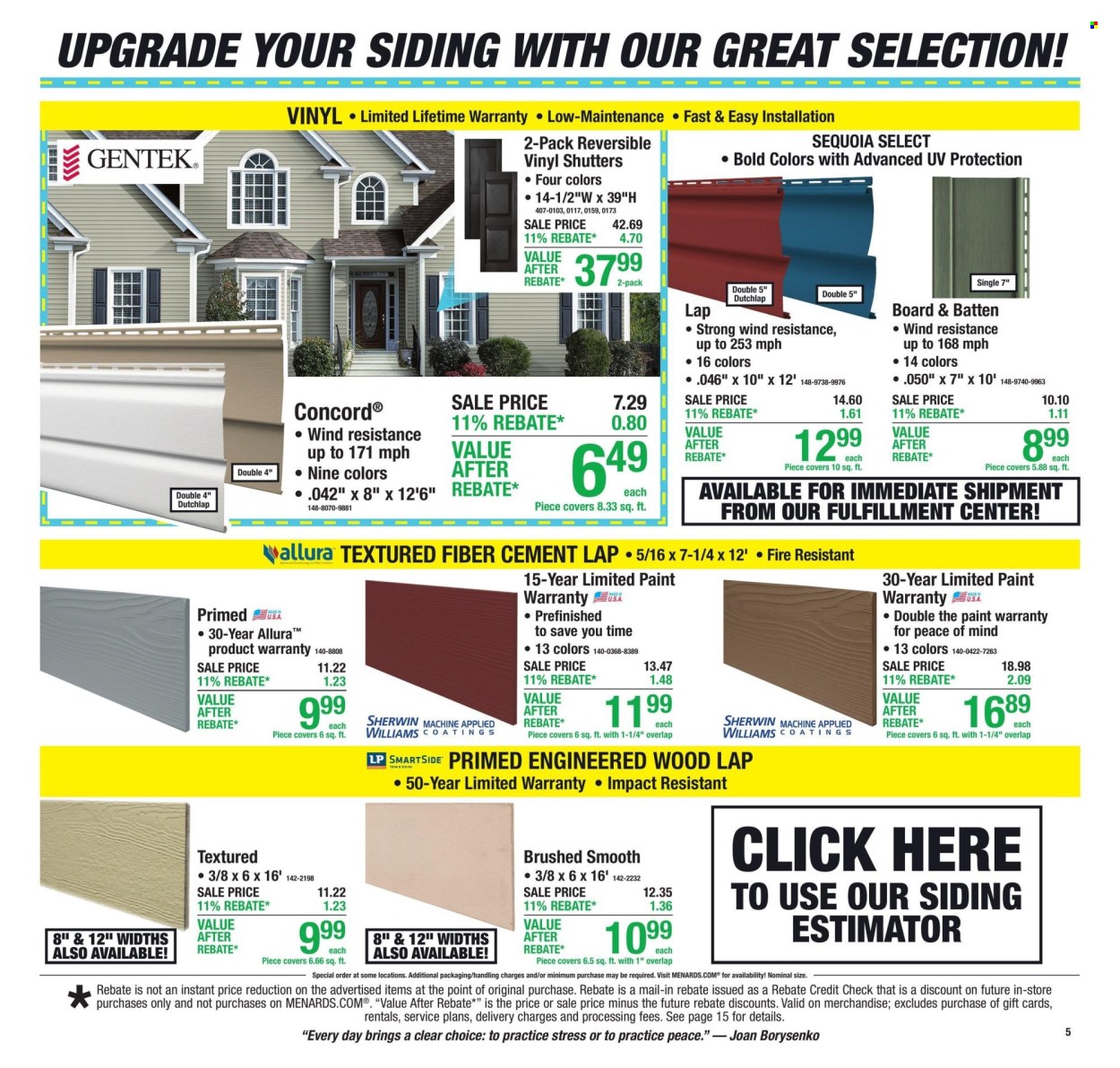 Menards ad - 09/24/2026 - 10/04/2026. Page 6