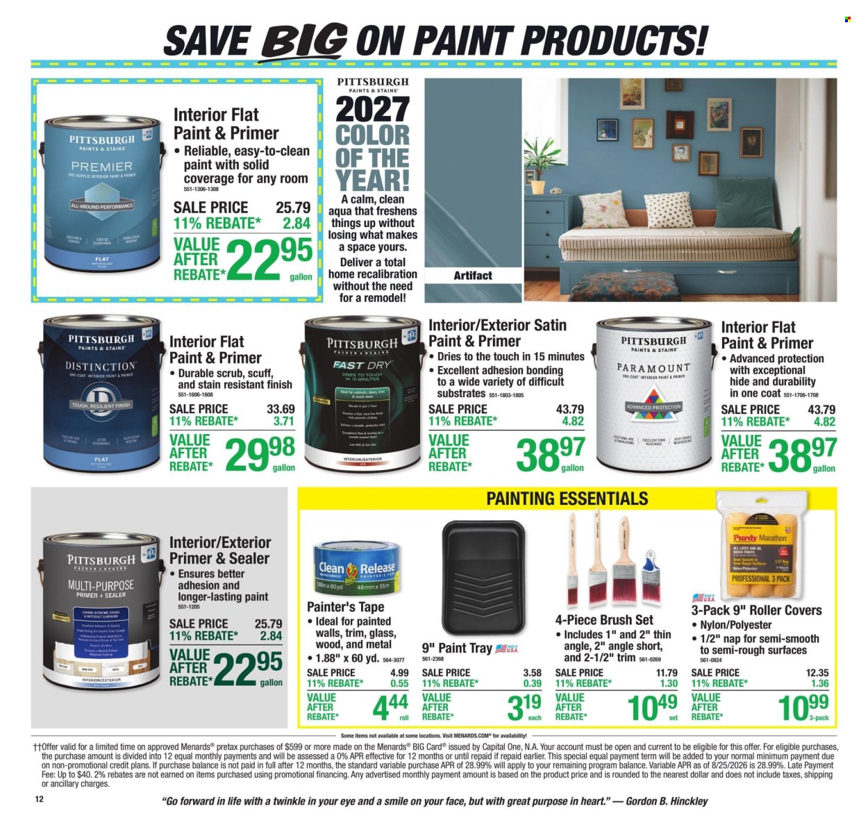 Menards ad - 09/24/2026 - 10/04/2026. Page 16