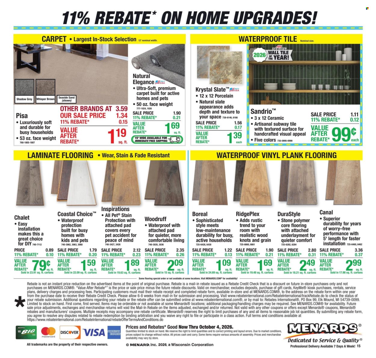 Menards ad - 09/24/2026 - 10/04/2026. Page 22