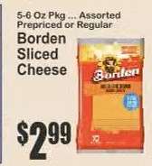 Borden Sliced Cheese