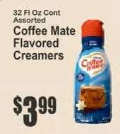 Coffee Mate Flavored Creamers