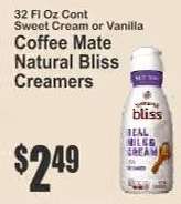 Coffee mate Natural Bliss Creamers