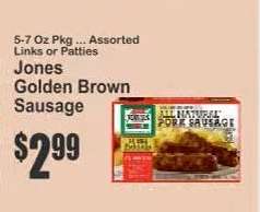 Jones Golden Brown Sausage