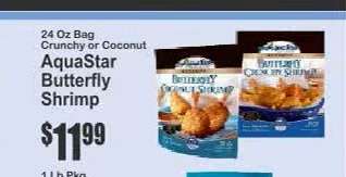 AquaStar Butterfly Shrimp