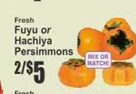 Fuyu or Hachiya Persimmons