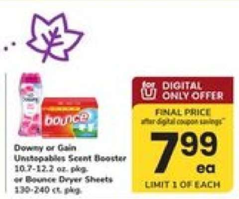 Downy or Gain Unstopables Scent Booster