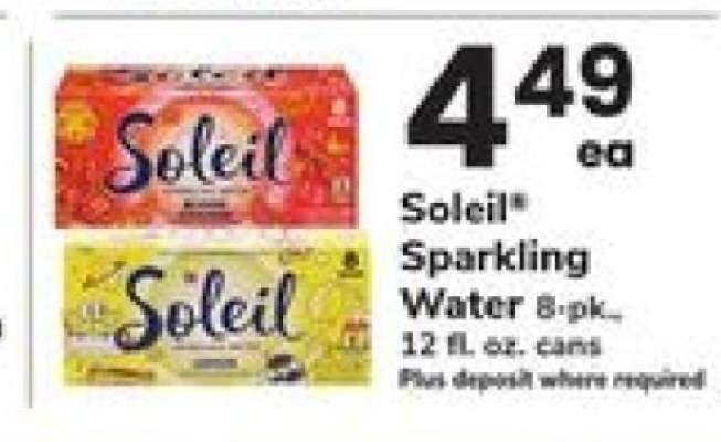 Soleil Sparkling Water