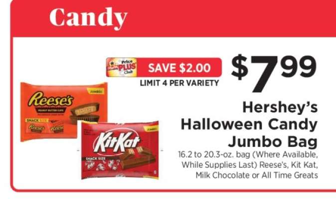 Hershey's Halloween Candy Jumbo Bag