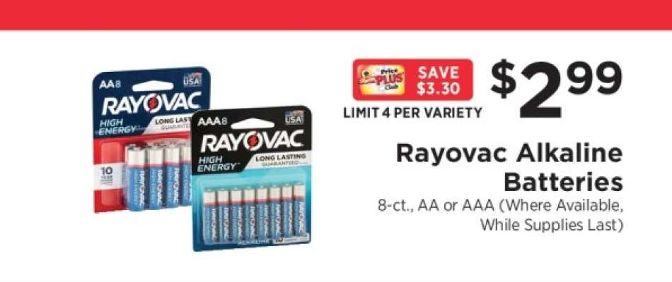 Rayovac Alkaline Batteries
