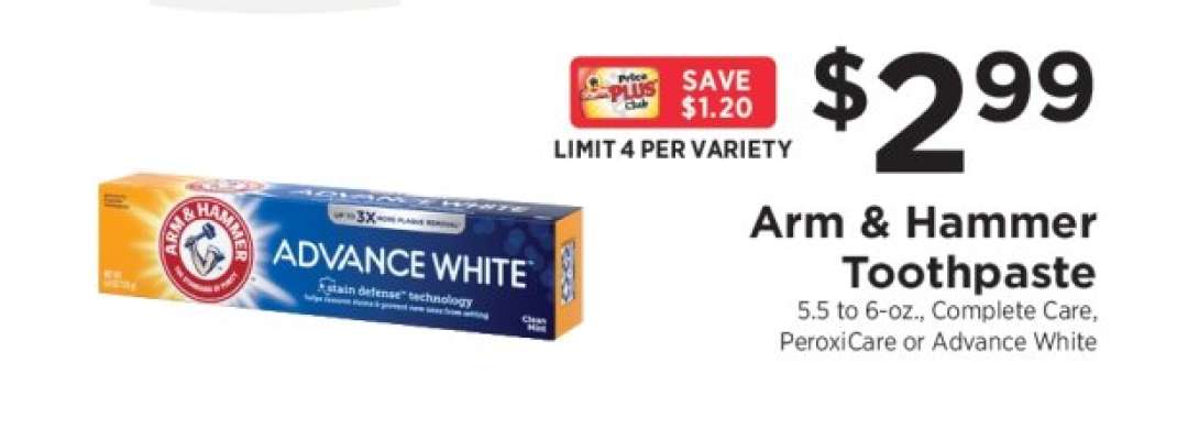 Arm & Hammer Toothpaste