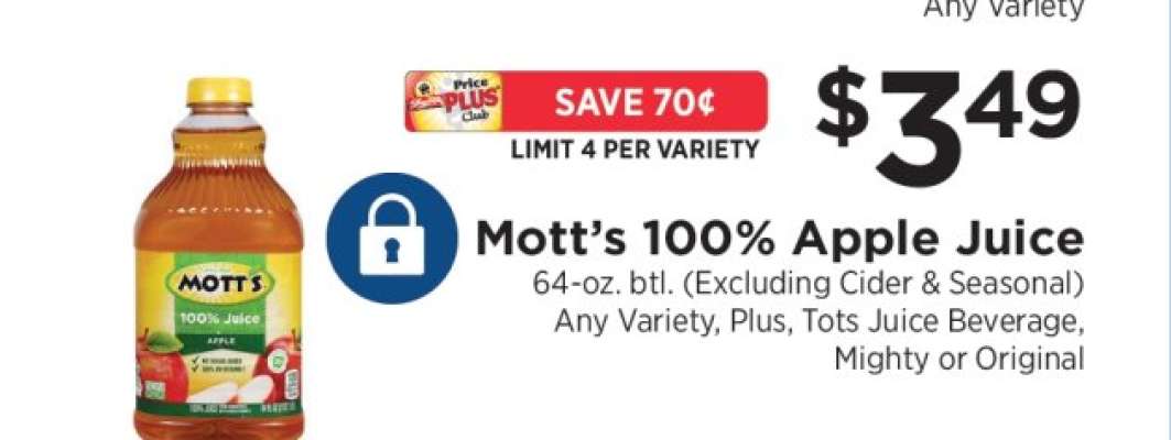 Mott's 100% Apple Juice
