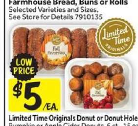 Limited Time Originals Donut or Donut Hole