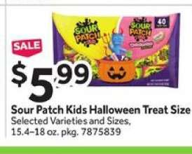 Sour Patch Kids Halloween Treat Size