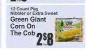 Green Giant Corn On The Cob