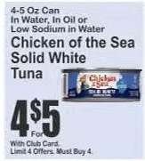 Chicken of the Sea Solid White Tuna