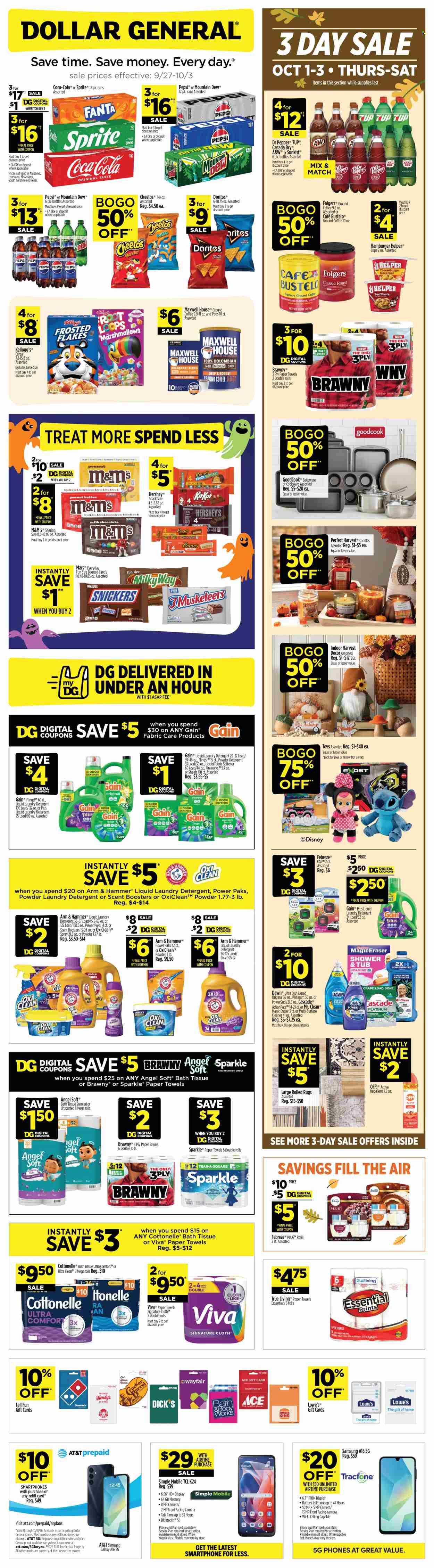 Dollar General ad - 09/27/2026 - 10/03/2026. Page 1
