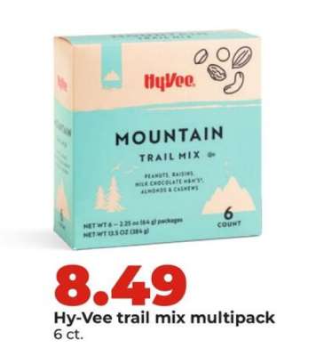Hy-Vee trail mix multipack