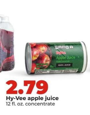 Hy-Vee apple juice