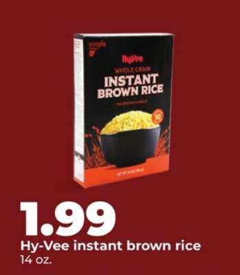 Hy-Vee instant brown rice