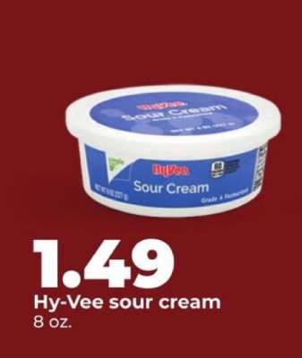 Hy-Vee sour cream
