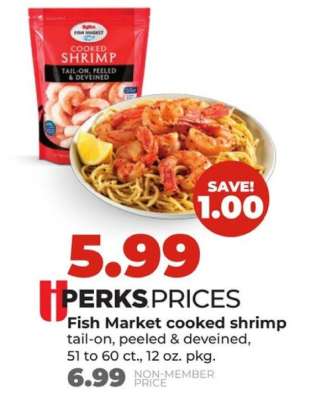 Fish Market cooked shrimp
