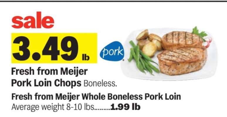 Fresh from Meijer Pork Loin Chops