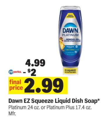 Dawn EZ-Squeeze Liquid Dish Soap*