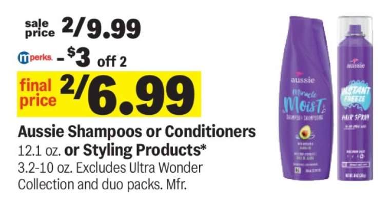 Aussie Shampoos or Conditioners or Styling Products