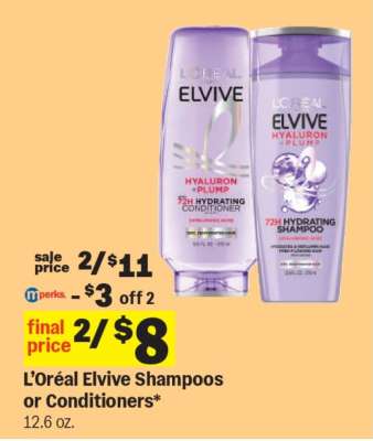 L'Oreal Elvive Shampoos or Conditioners*